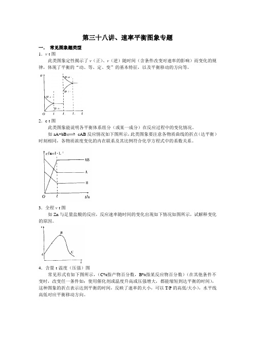 第三十八讲、速率平衡图象专题 [讲义]