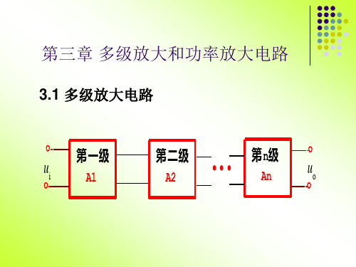 第三章多级放大和功率放大电路