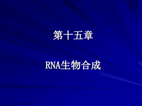 RNA生物合成