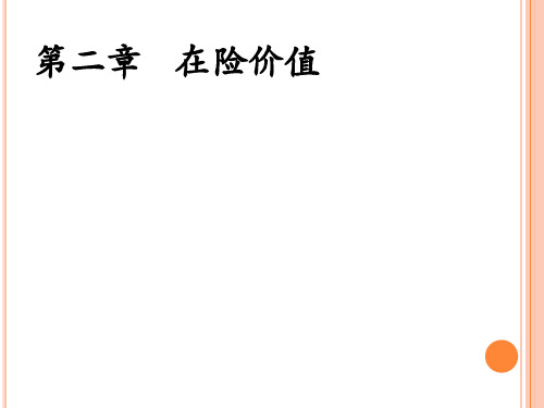 VaR 在险价值