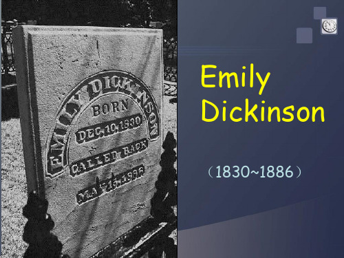 狄金森Emily Dickinson重要作品介绍