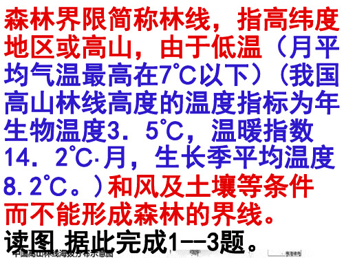 林线专题(修改)