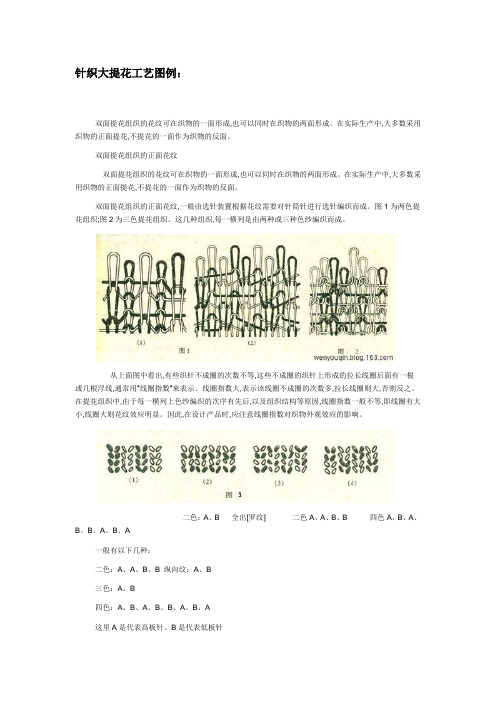 针织大提花工艺图例