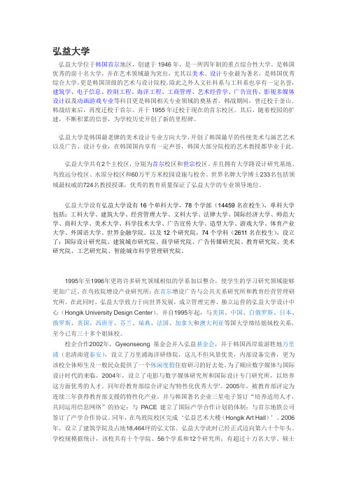 韩国艺术设计类院校最优秀大学