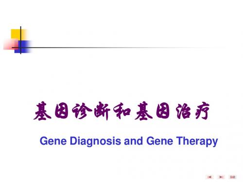 分子生物学之基因诊断与基因治疗