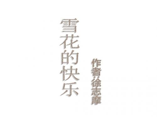 鄂教初中语文七下《8诗两首雪花的快乐》PPT课件 (3)