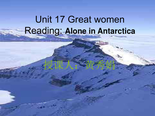 unit17AloneinAntarctic.ppt