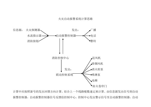 火灾自动报警系统计算思路