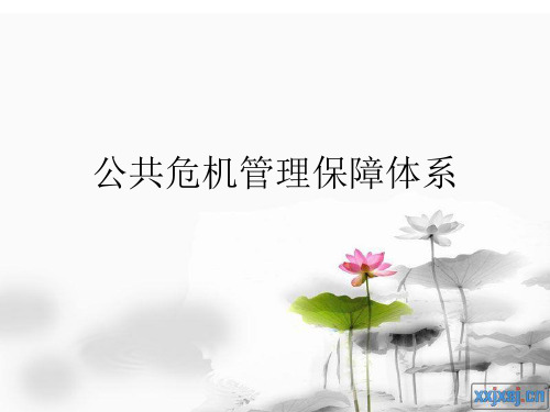 第九章公共危机管理保障体系