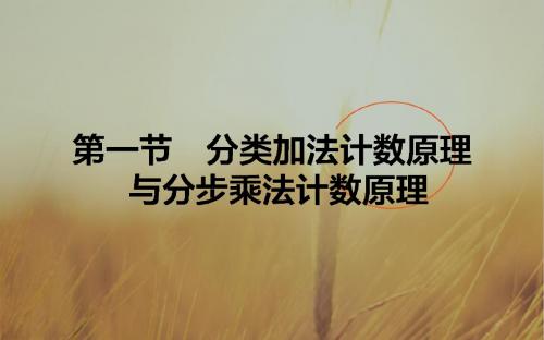 2018版高中数学理一轮全程复习课件第十章 计数原理、