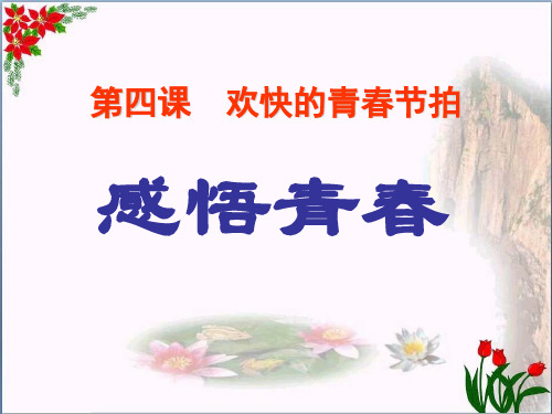 《感悟青春》欢快的青春节拍4精品 课件 