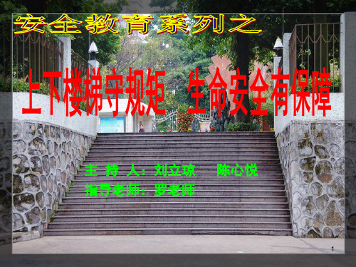 上下楼梯安全教育PPT课件