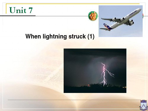 综合教程Unit 7 When lightning struck (1)