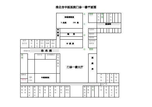 医院门诊平面图