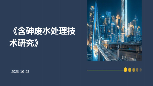 含砷废水处理技术研究