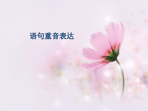 语句重音表达优秀PPT资料