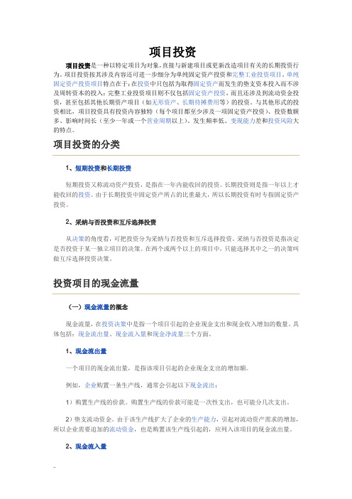 项目投资学习课件.doc