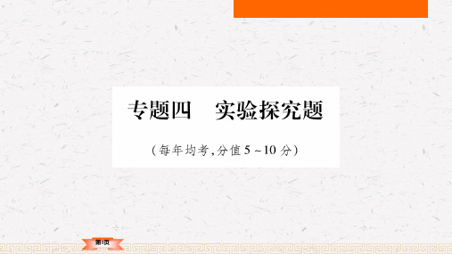 中考化学题型专题突破专题4 实验探究题