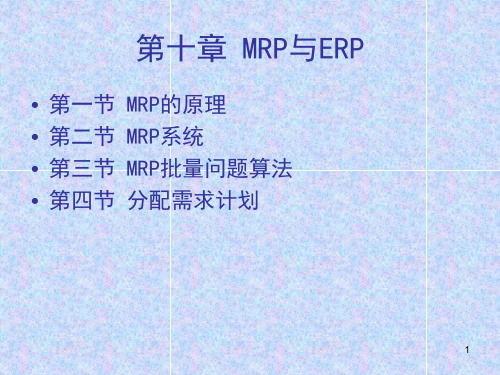 CH10MRP与ERPPPT课件