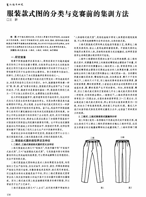 服装款式图的分类与竞赛前的集训方法