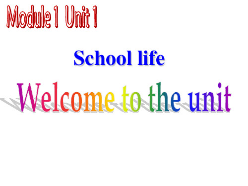 牛津译林版英语 Module 1 Unit 1(Welcome to the unit)(共25张P