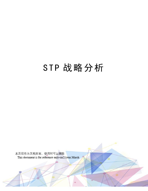 STP战略分析