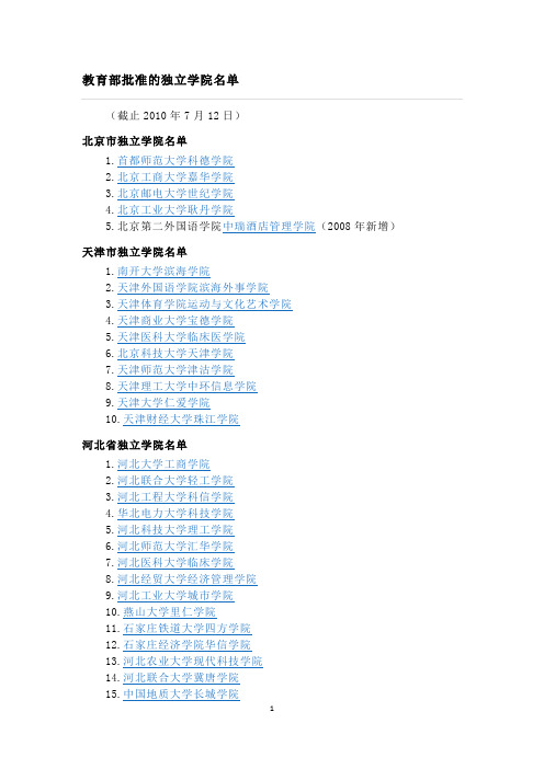 独立学院