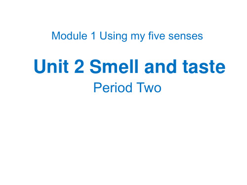 沪教版四年级下学期英语Unit 2 Smell and taste 教学课件