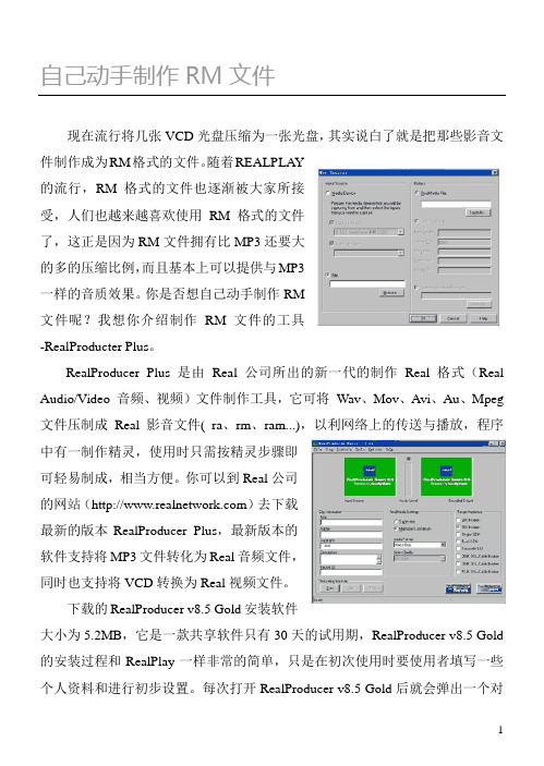 自己动手制作RM文件