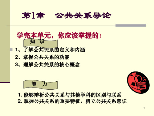 第1章 公共关系导论
