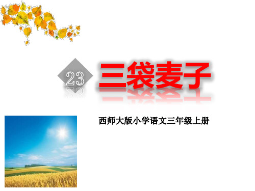 《三袋麦子》教材课件PPT