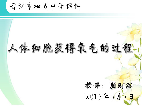北师大版七年级下册 10.2 人体细胞获得氧气的过程 (共14张PPT)