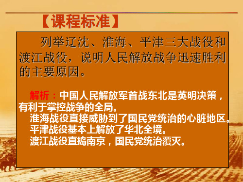 八年级历史国民党政权的崩溃1(PPT)3-3