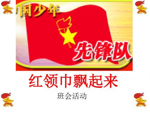 我为队旗添光彩队会活动ppt