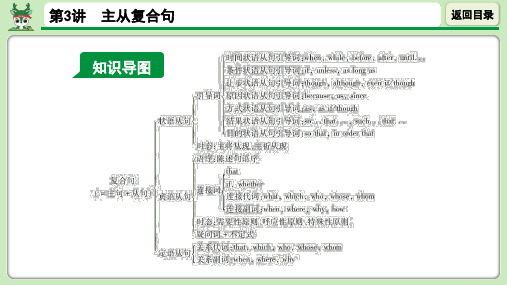 初中英语课外自学辅导 专题四 第3讲 主从复合句