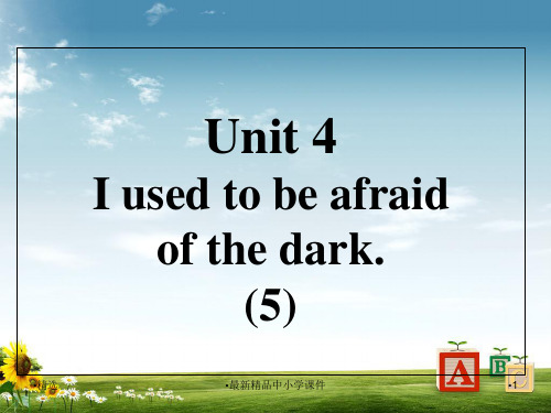九年级英语全册口译精练Unit4Iusedtobeafraidofthedark(5)课件新版人教新目标版PPT课件