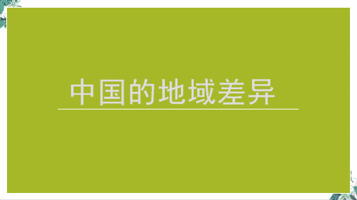 中考复习公开课PPT中国的地域差异(20张)
