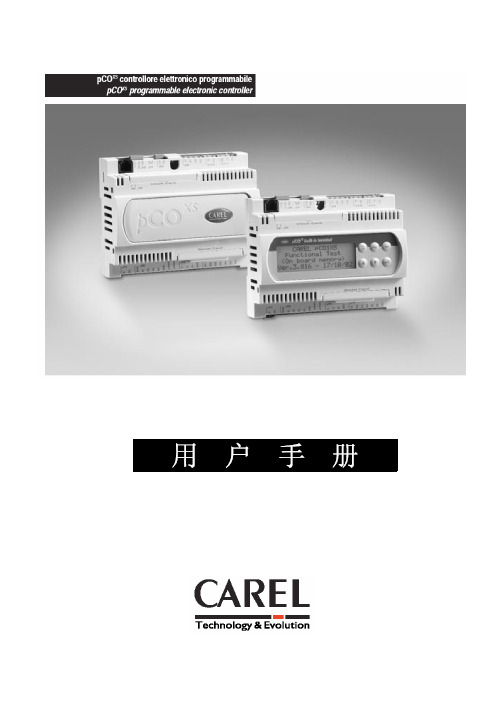 CAREL pCOxs 说明书