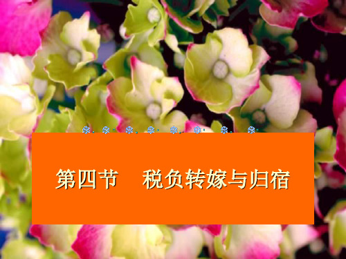 四节税负转嫁与归宿