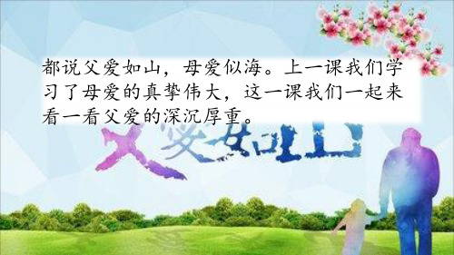 部编版五年级语文上册第六单元第19课《父爱之舟》PPT课件