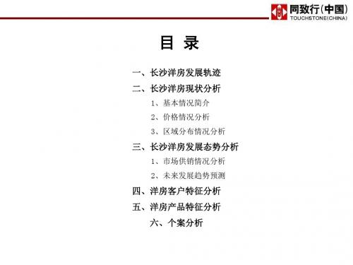 长沙洋房产品专题研究讲座(ppt 44页)