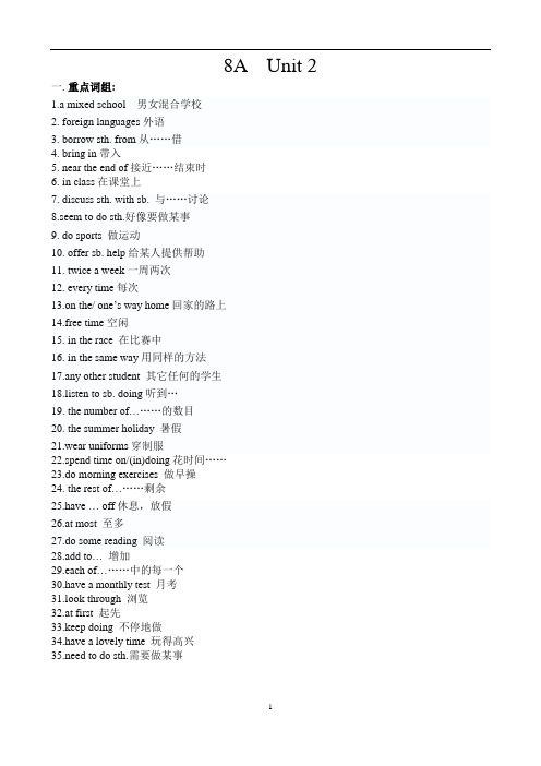 8A unit 2新版