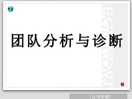 团队分析与诊断PPT课件