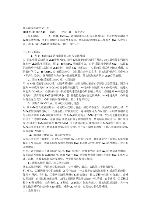 蛙心灌流分析