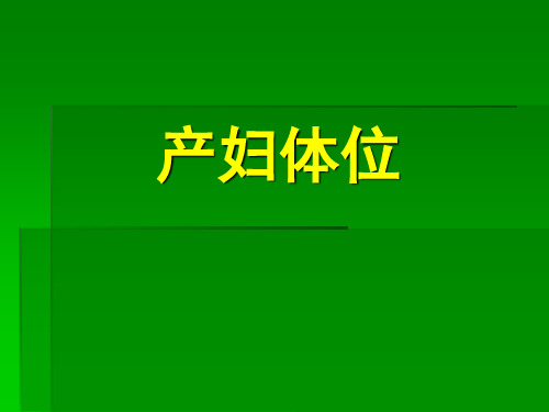 正常分娩国际实践标准