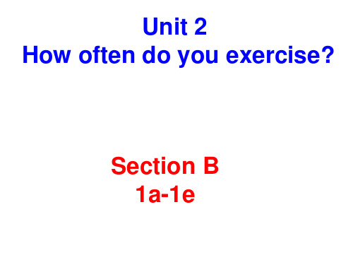 人教八年级上册第二单元Section B1a—1e(共18张PPT)