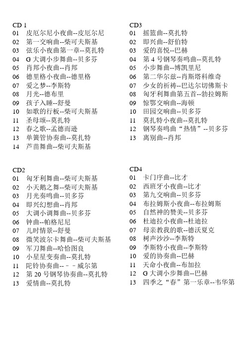 启智音乐目录(共105首)