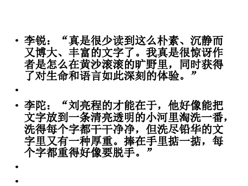生命中的那些寒冷——解读寒风吹彻ppt实用课件