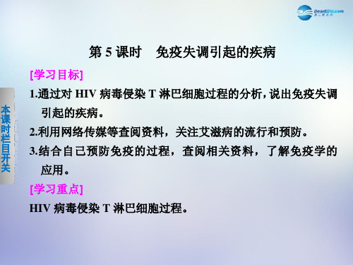 高中生物 2.1.5 人体的稳态免疫失调引起的疾病课件 苏教版必修3