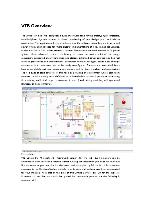 The Virtual Test Bed (VTB)虚拟测试床